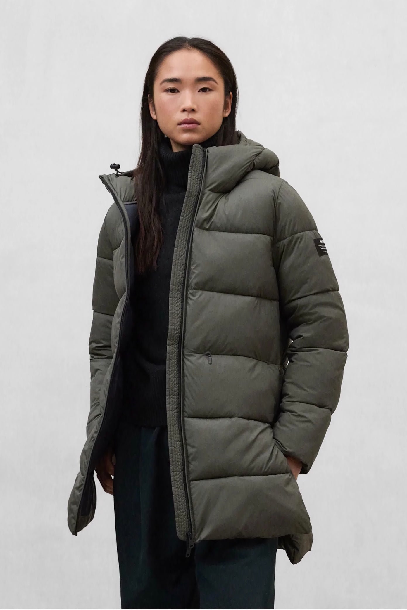 ECOALF  MARANGU JACKET WOM  en color VERDE  (3)