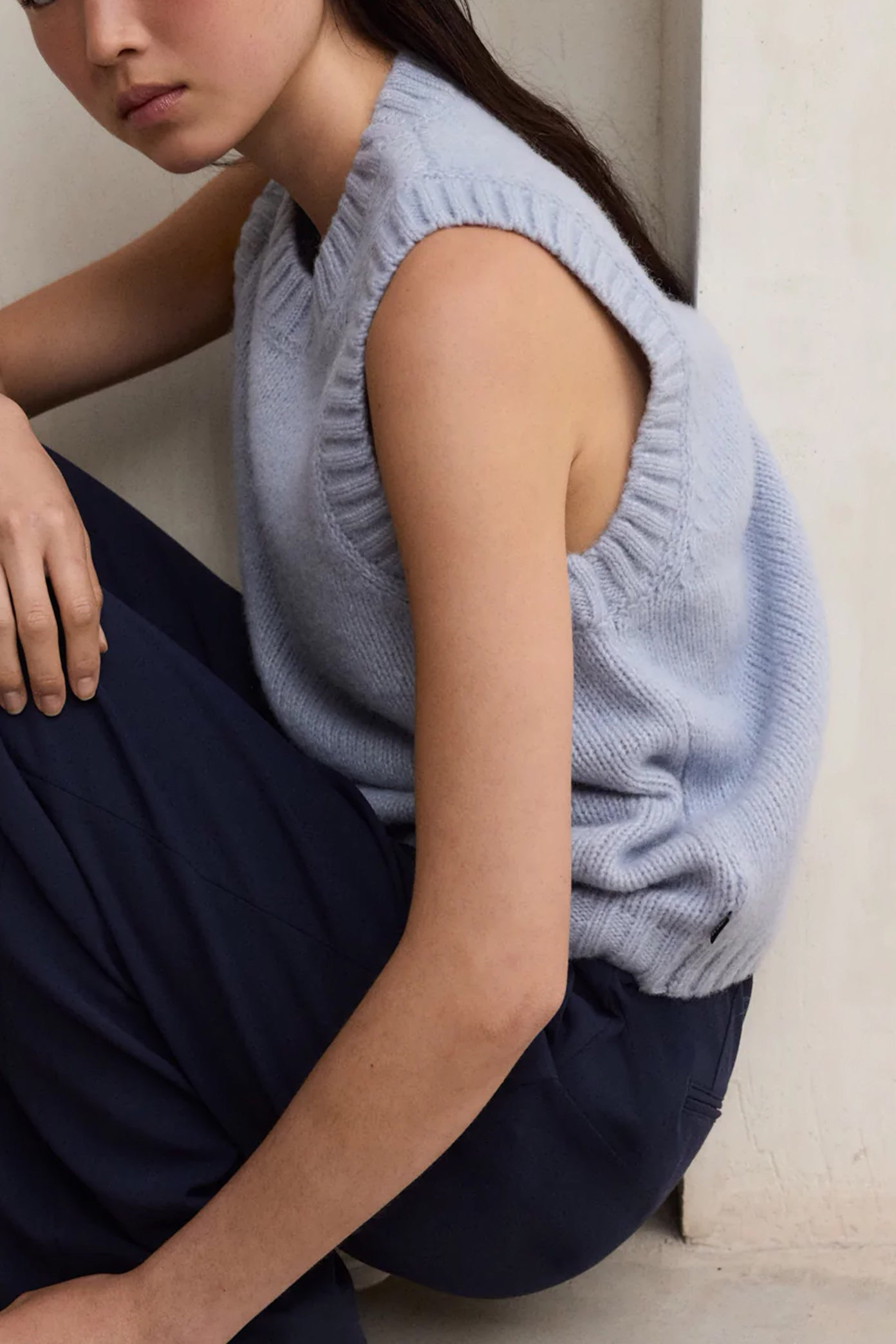 ECOALF  MAPLE KNIT WOMAN  en color AZUL  (3)
