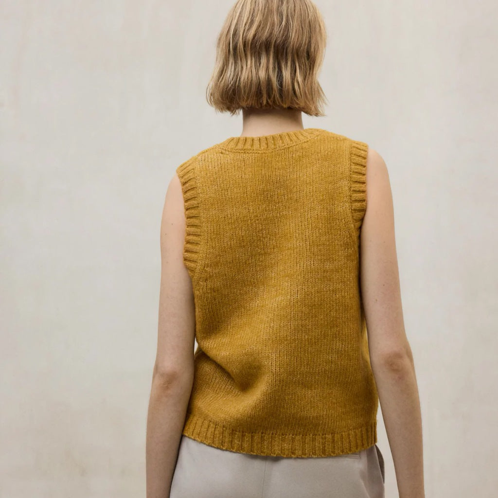 ECOALF  MAPLE KNIT WOMAN  en color AMARILLO  (5)