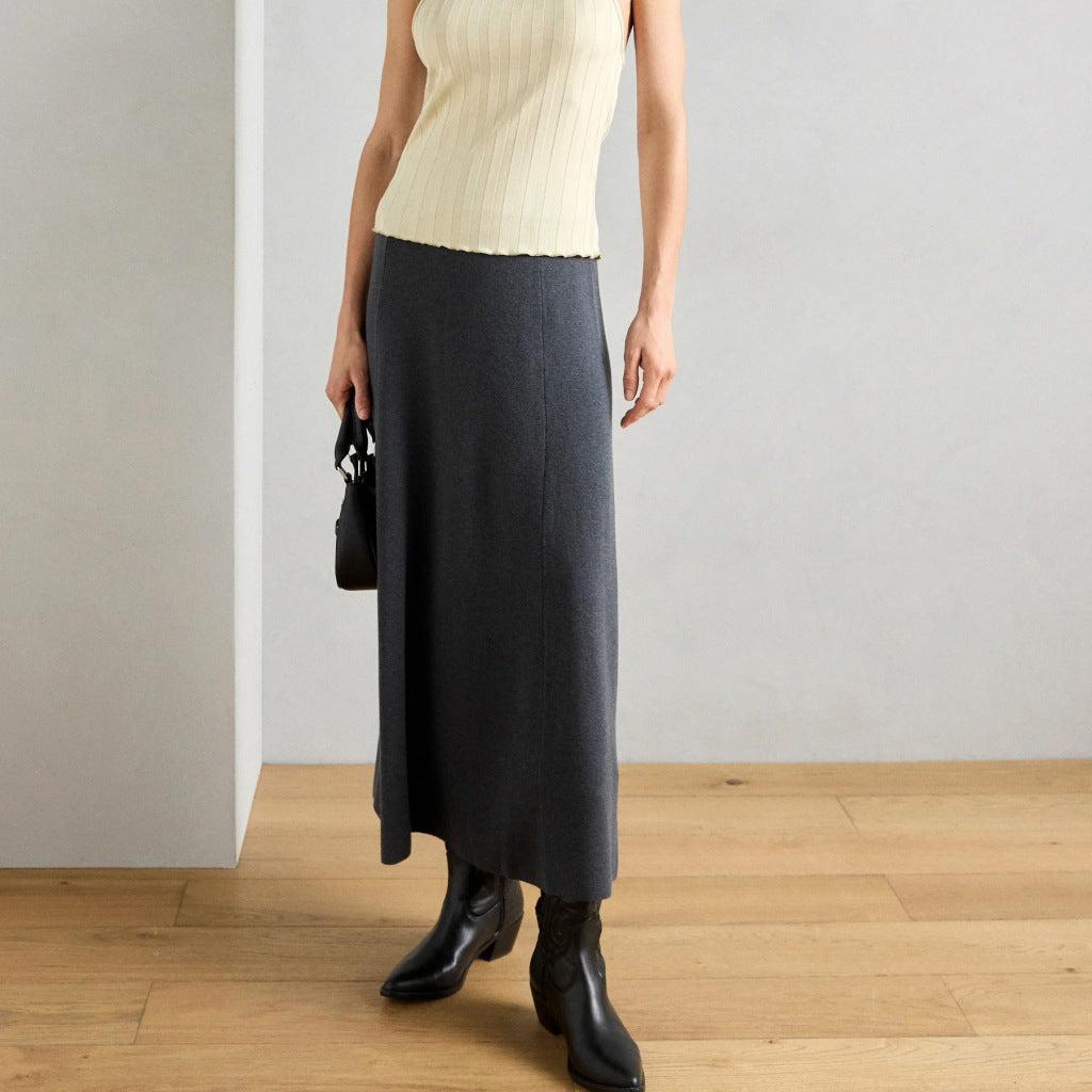 ECOALF  IMA SKIRT WOMAN  en color GRIS  (5)