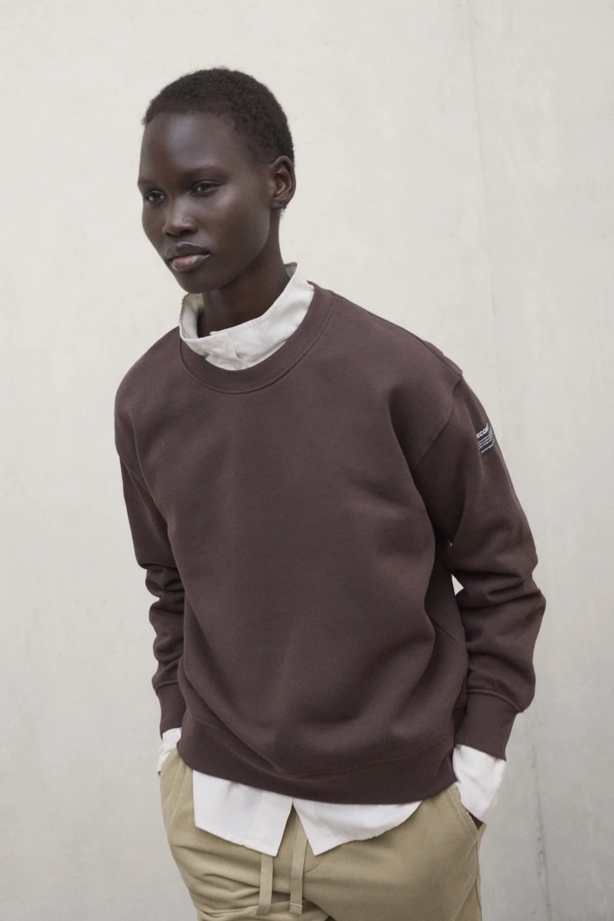 ECOALF MCWGASTGODOY GODOY SWEATSHIRT WO en color MARRON  (4)