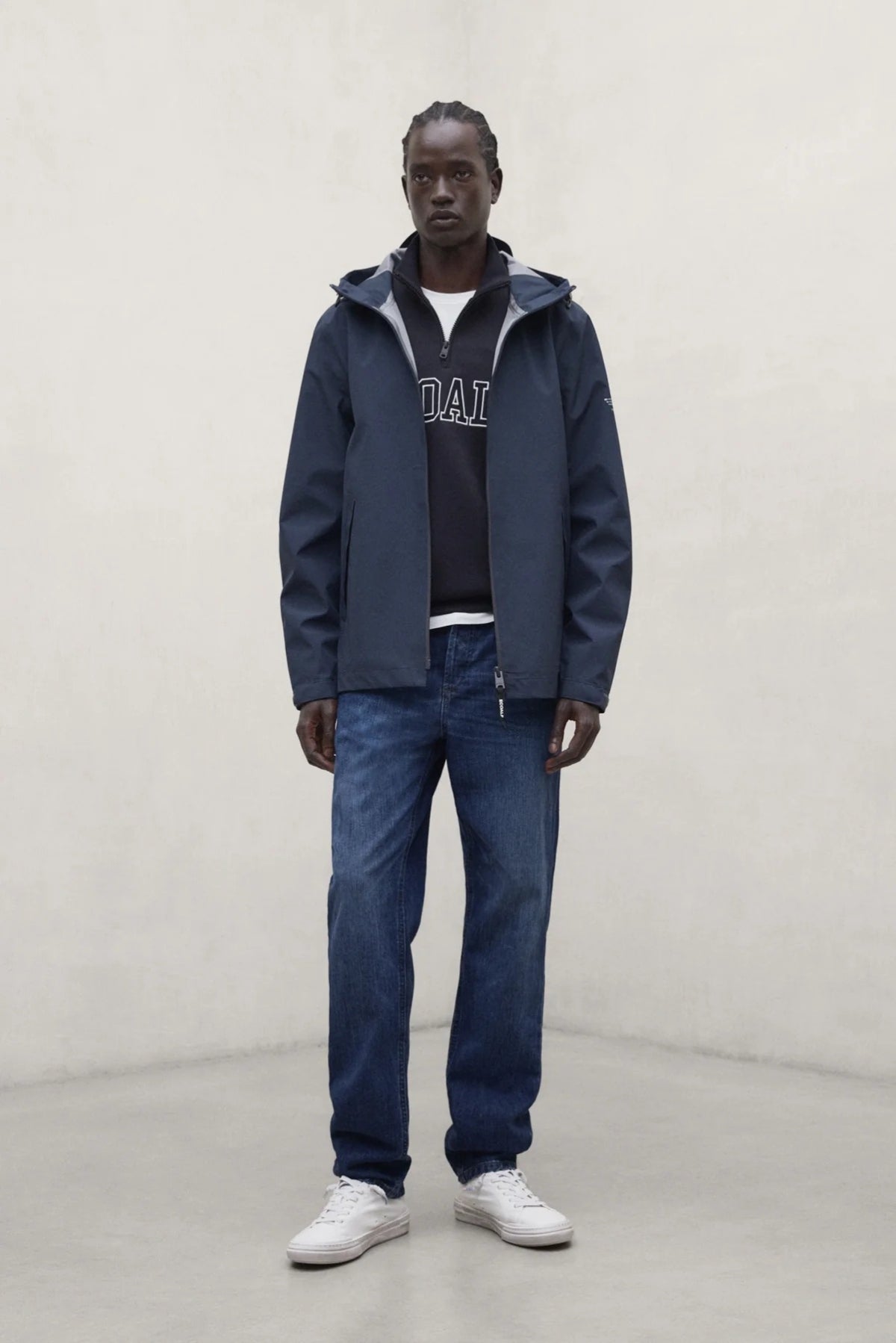 ECOALF DILUVIO JACKET en color AZUL  (1)