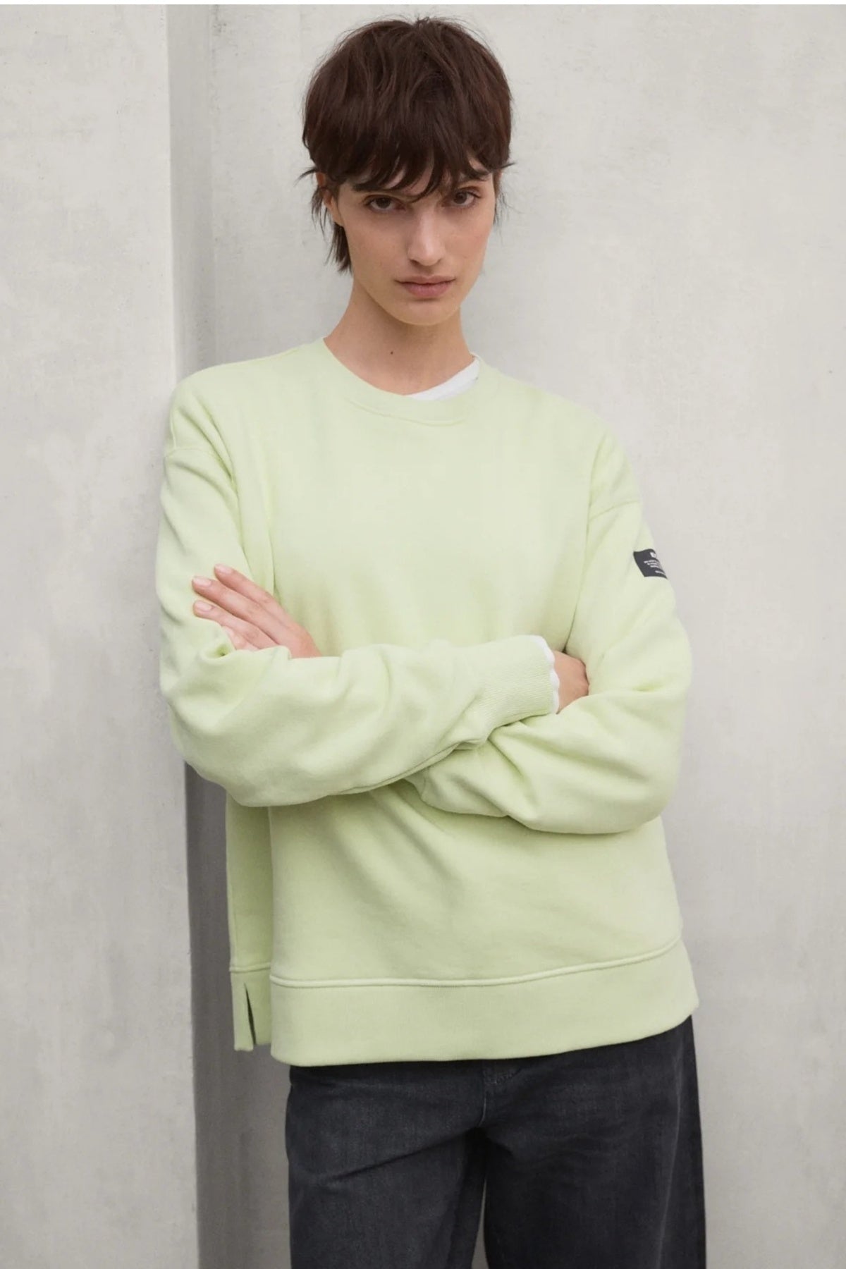 ECOALF STORM SWEATSHIRT en color AMARILLO  (1)