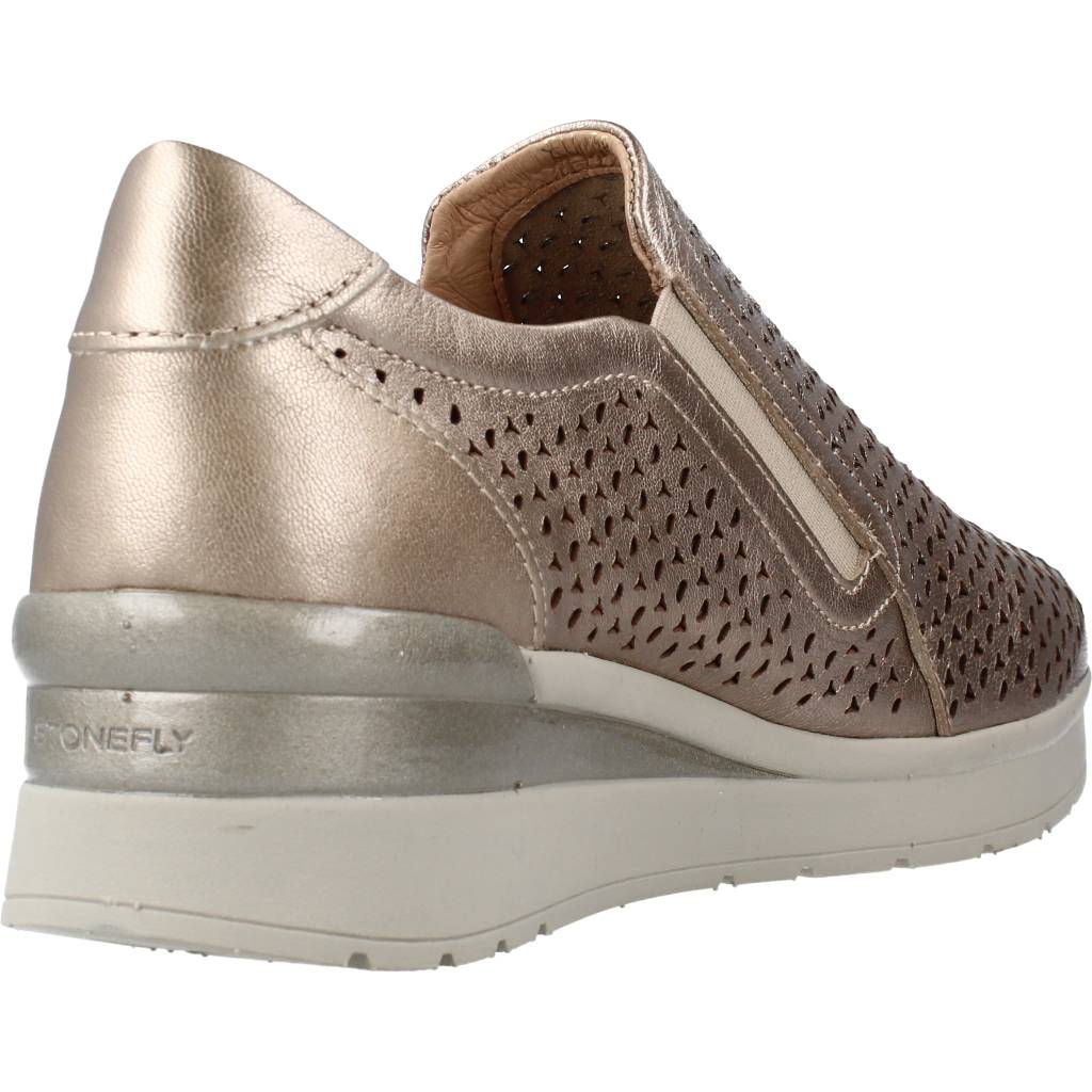 STONEFLY CREAM  LAMINATED LTH en color ORO  (3)