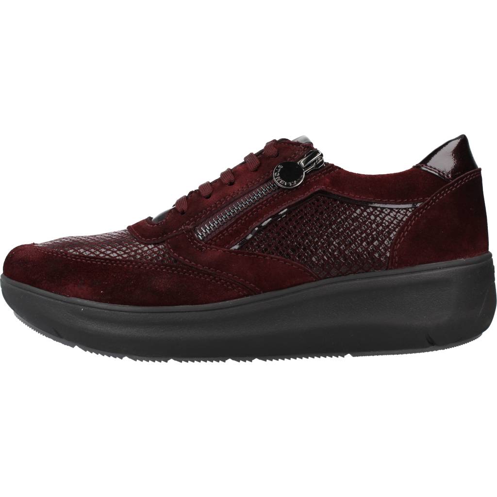 STONEFLY  ROCK  VELOUR/PRINT SNAKE en color BURDEOS  (2)