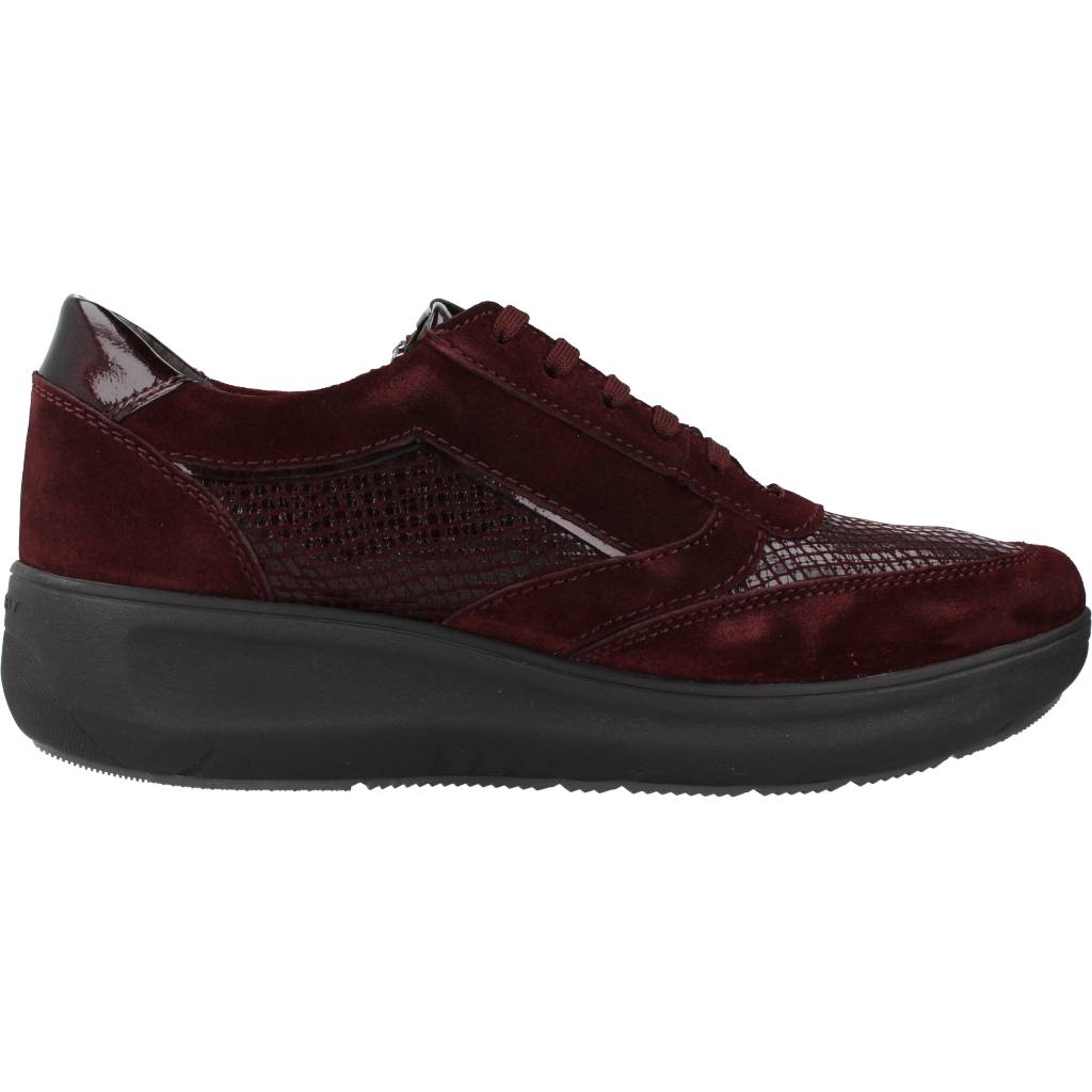 STONEFLY  ROCK  VELOUR/PRINT SNAKE en color BURDEOS  (4)