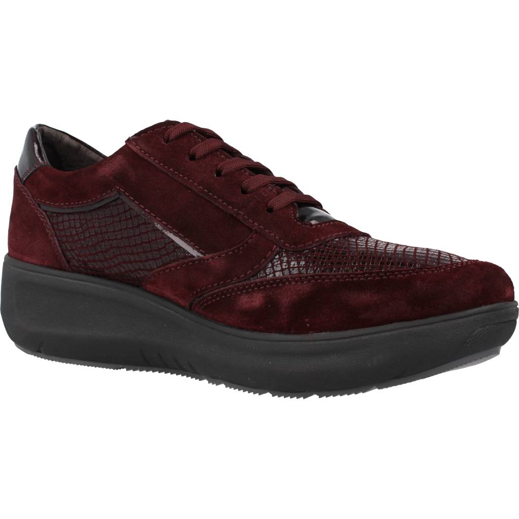 STONEFLY  ROCK  VELOUR/PRINT SNAKE en color BURDEOS  (5)