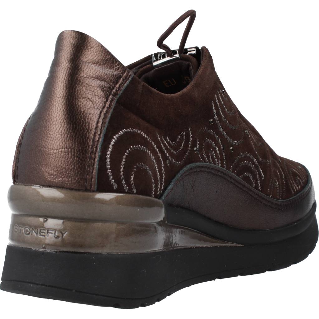STONEFLY CREAM  GOAT SUEDE/LAMINAT en color MARRON  (3)