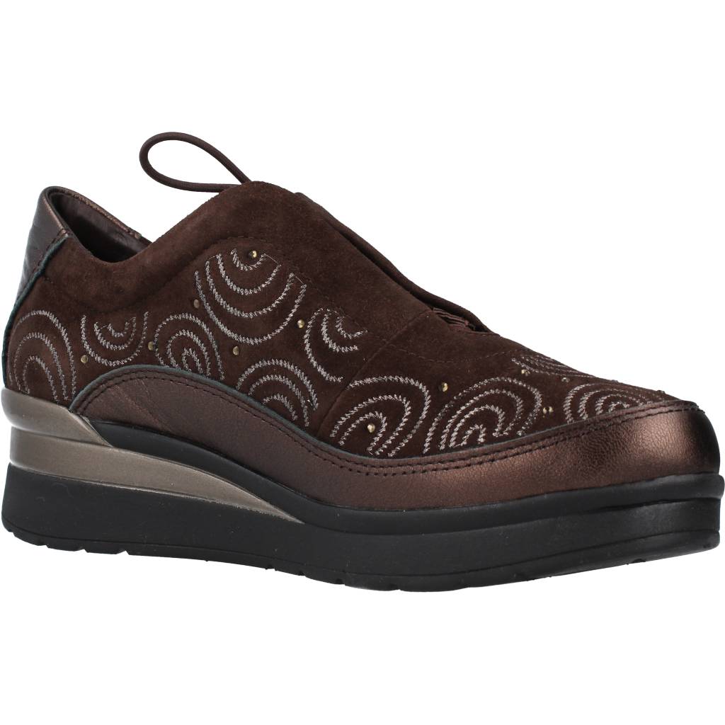 STONEFLY CREAM  GOAT SUEDE/LAMINAT en color MARRON  (5)