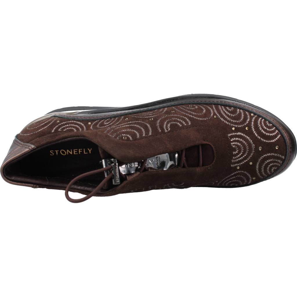 STONEFLY CREAM  GOAT SUEDE/LAMINAT en color MARRON  (7)