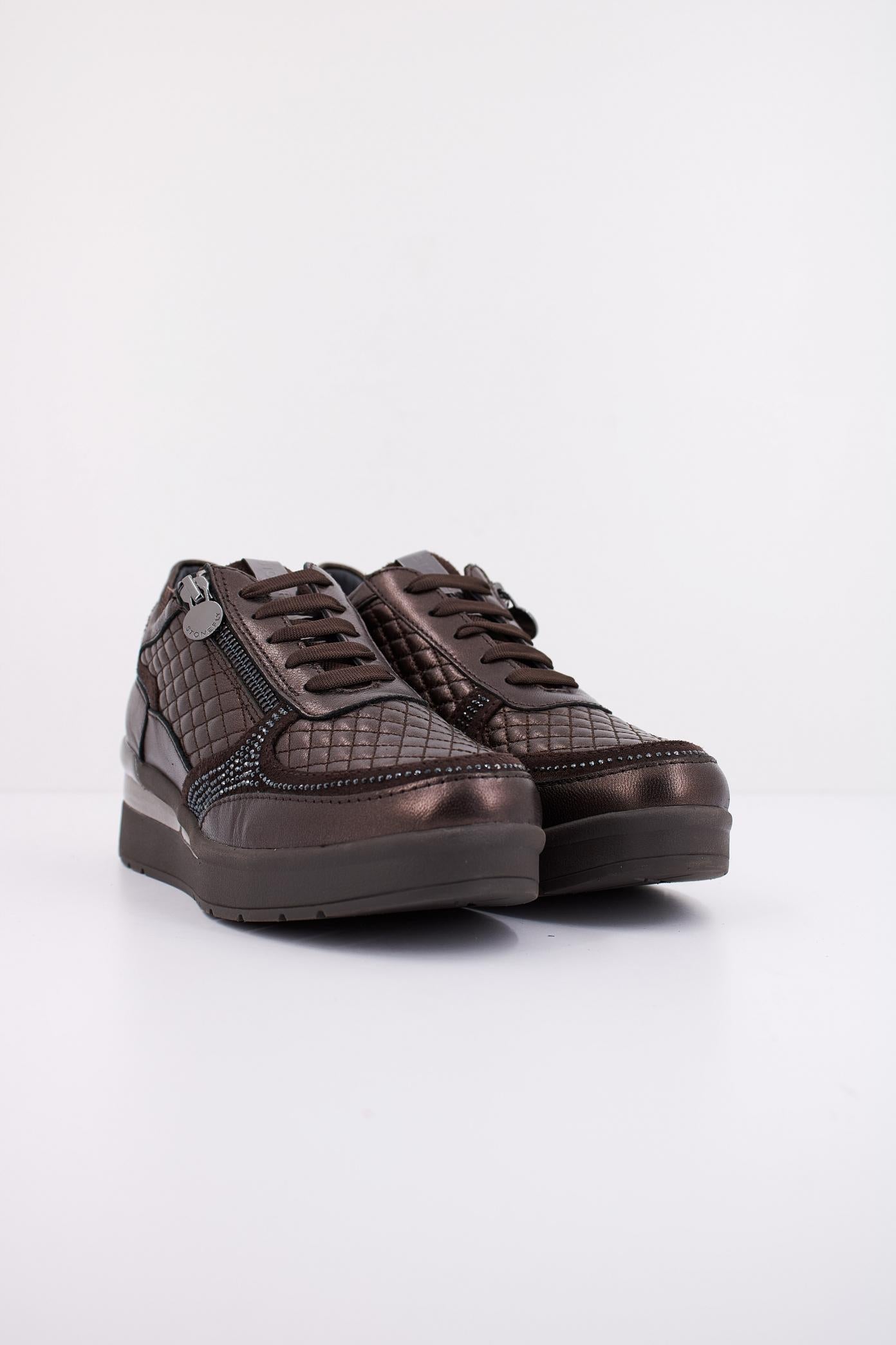 STONEFLY LAMINATED LTH en color MARRON  (2)