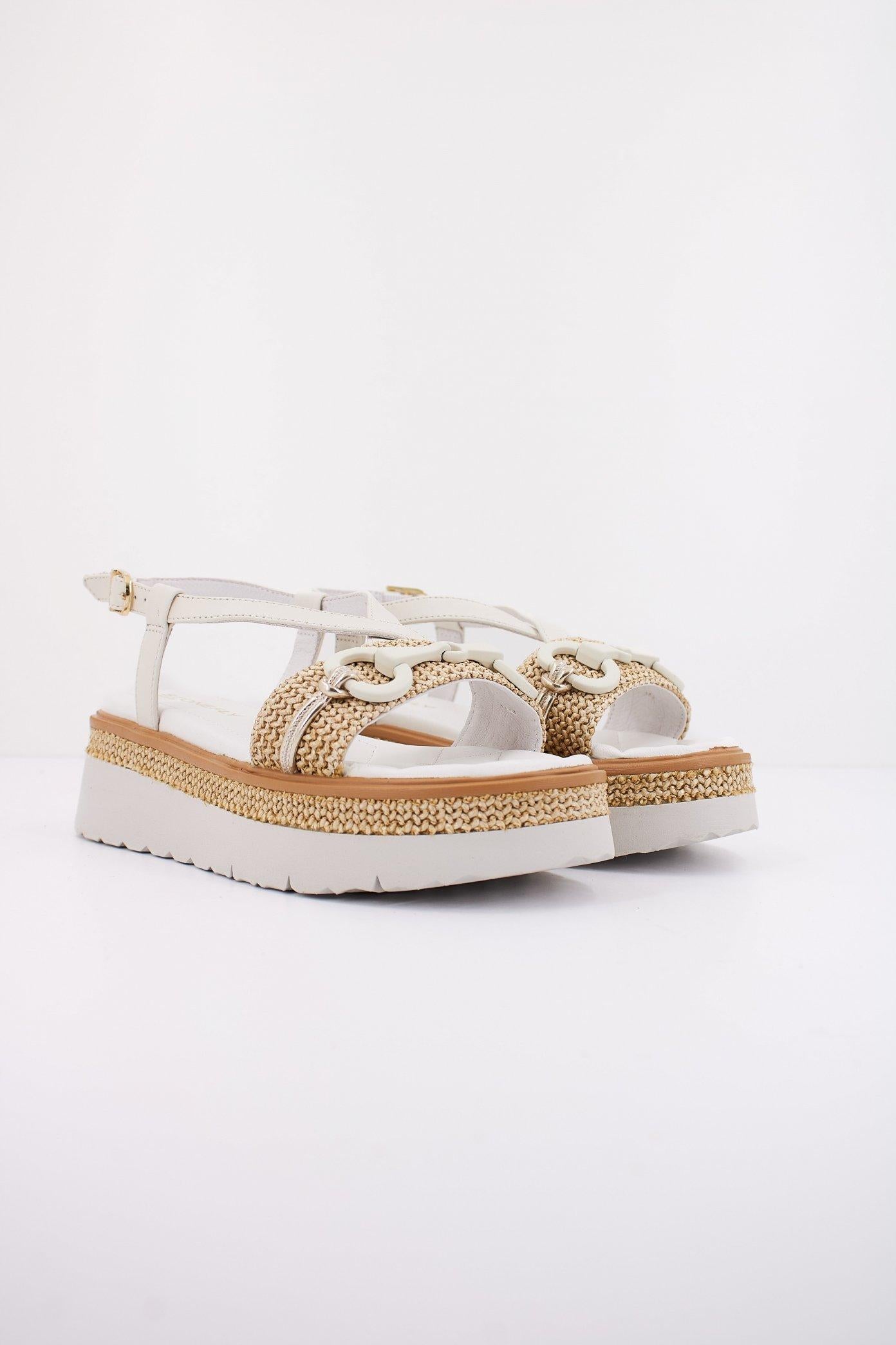 STONEFLY SOLES  NAPPA LTH/RAFFIA en color BLANCO  (2)
