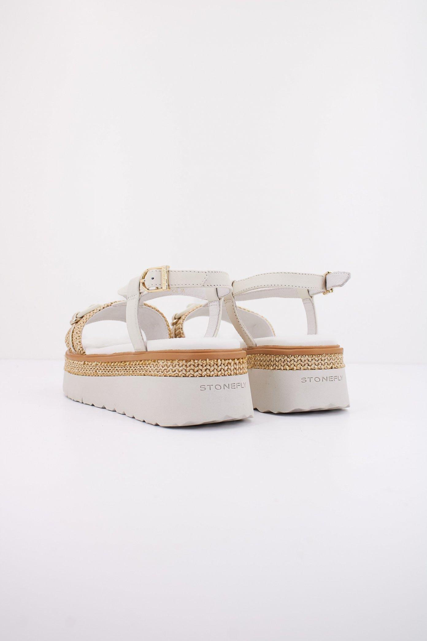 STONEFLY SOLES  NAPPA LTH/RAFFIA en color BLANCO  (3)
