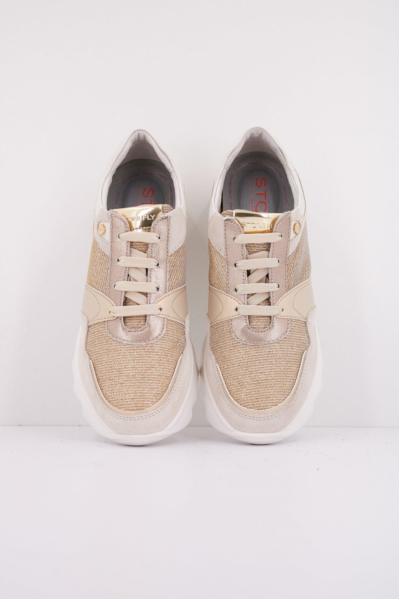 STONEFLY CREAM  S. LAMINATED/VELOU en color ORO  (4)