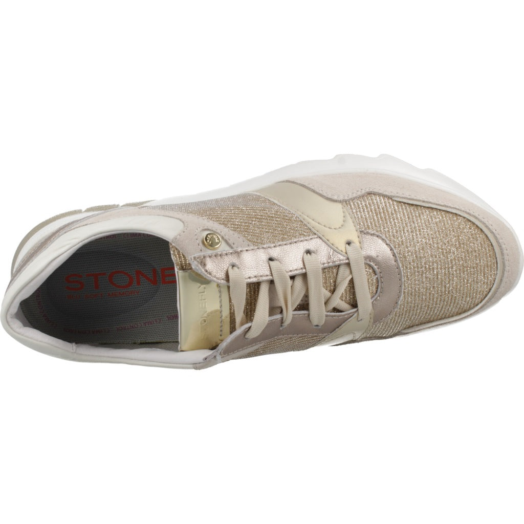 STONEFLY CREAM  S. LAMINATED/VELOU en color ORO  (7)
