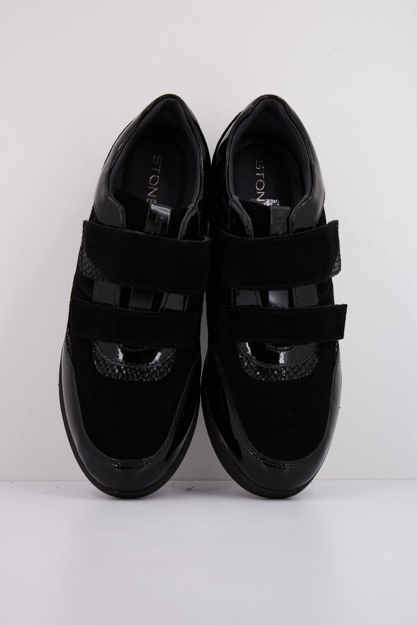 STONEFLY AURORA  VELOUR/S PATENT en color NEGRO  (3)