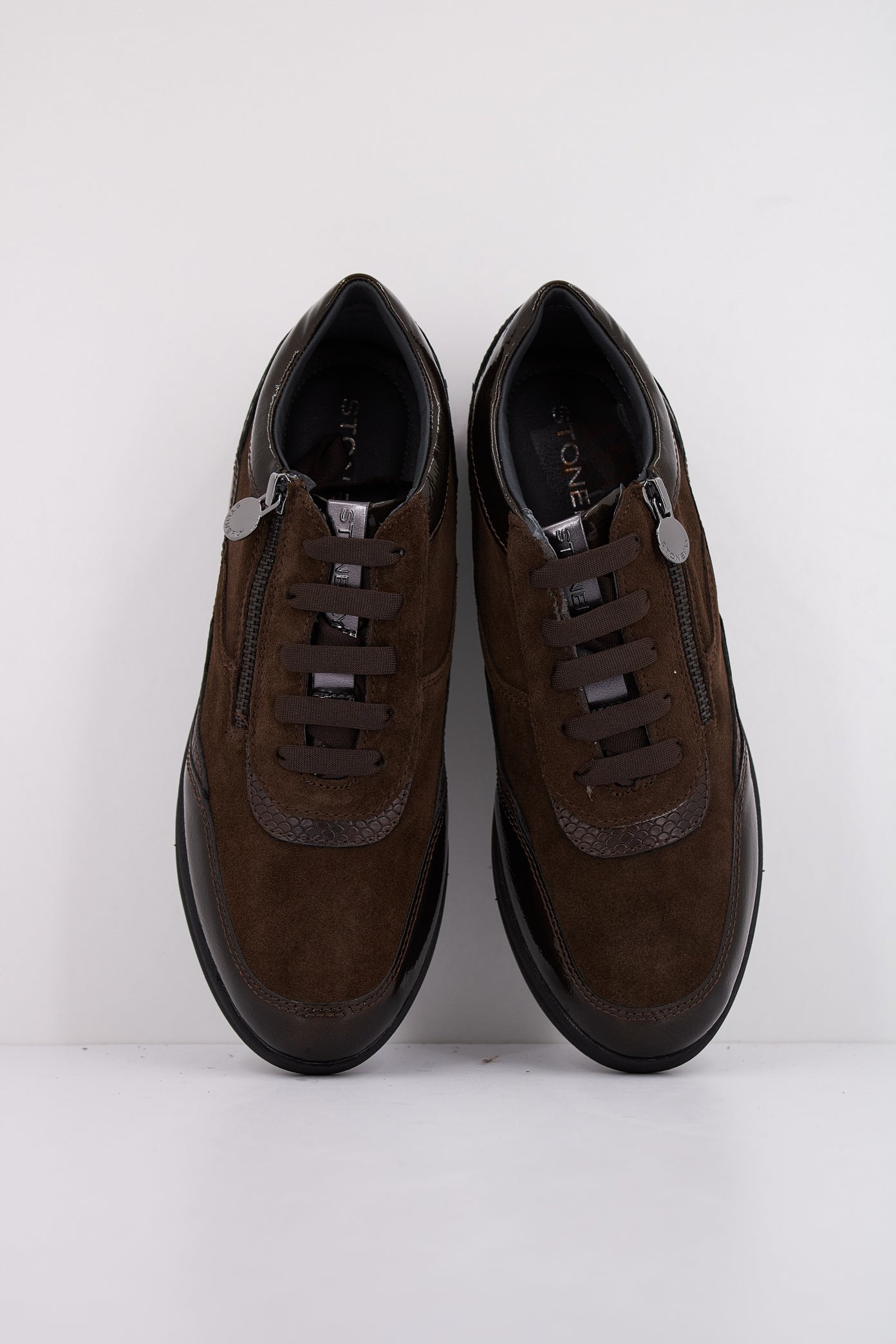 STONEFLY AURORA  VELOUR/S PATENT en color MARRON  (3)