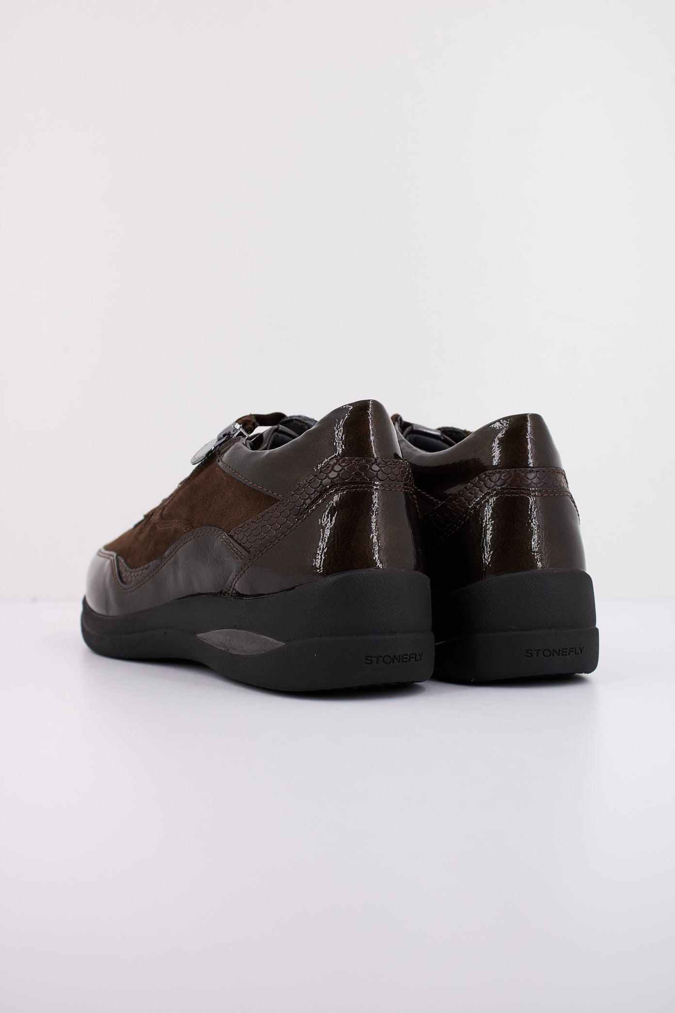 STONEFLY AURORA  VELOUR/S PATENT en color MARRON  (4)