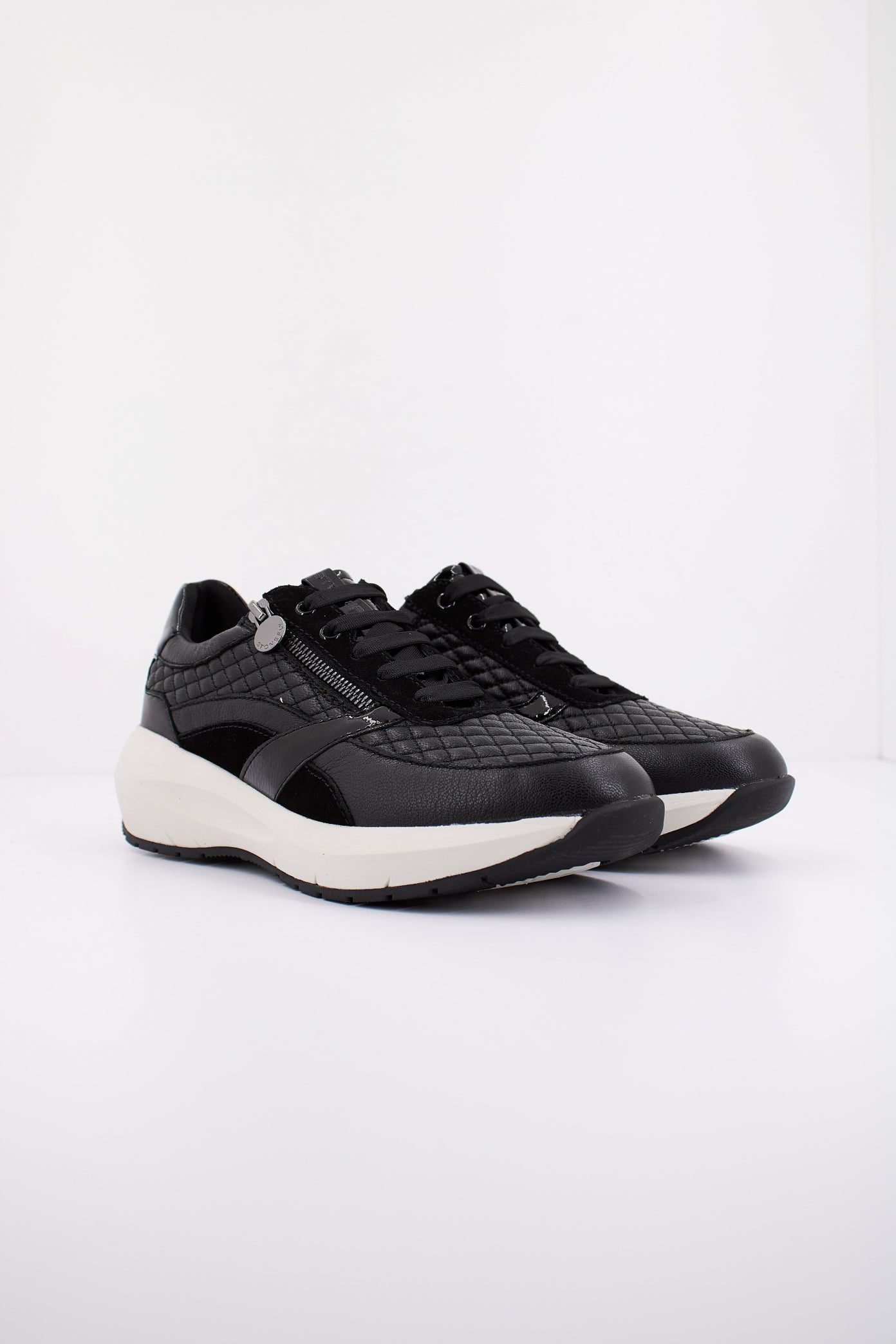 STONEFLY TWINS  GOAT LTH/VELOUR en color NEGRO  (2)