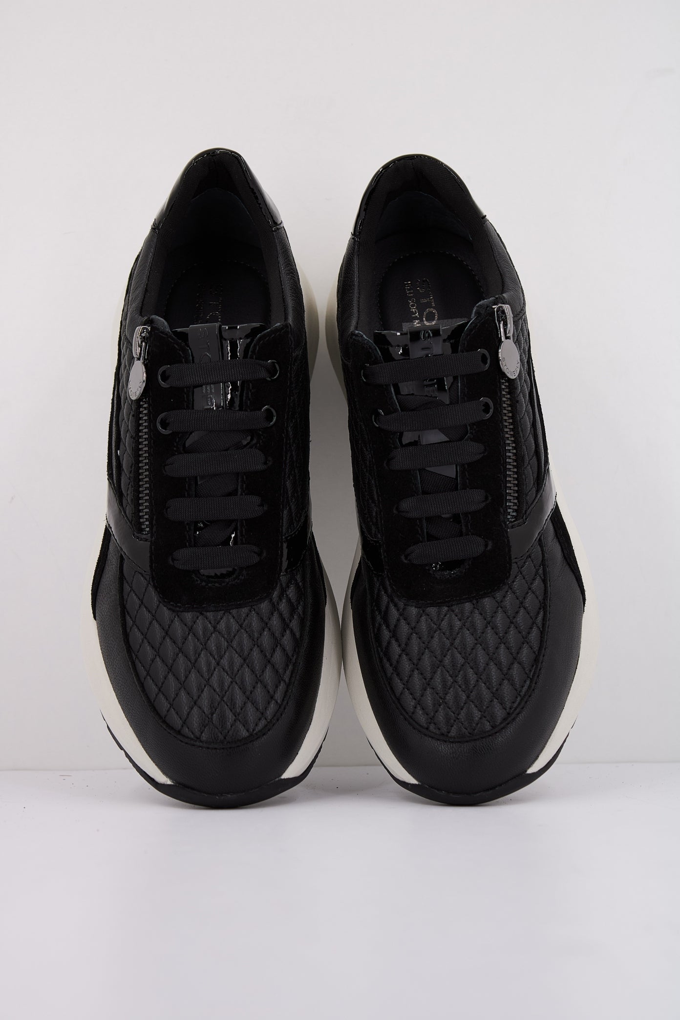 STONEFLY TWINS  GOAT LTH/VELOUR en color NEGRO  (3)