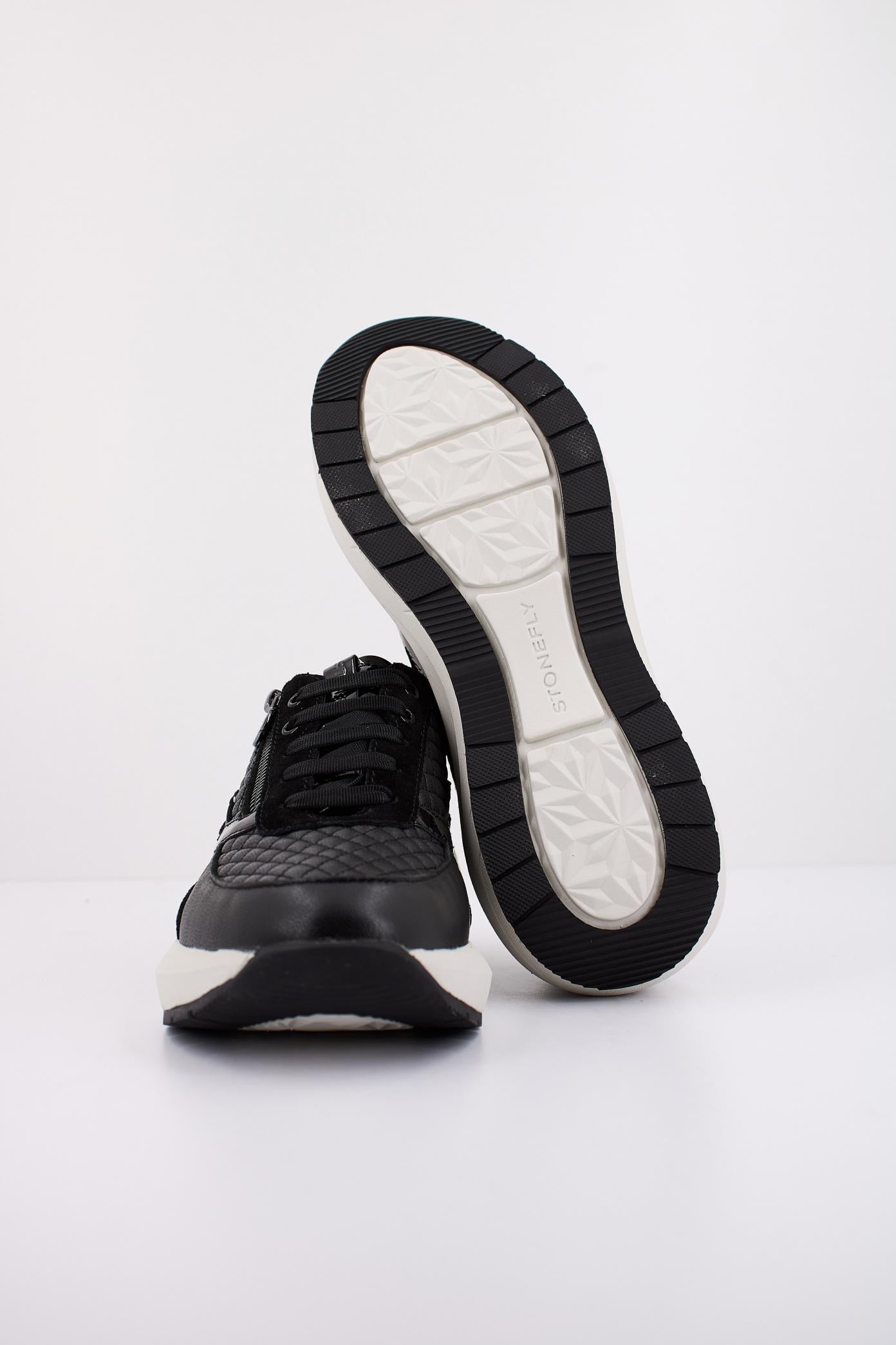 STONEFLY TWINS  GOAT LTH/VELOUR en color NEGRO  (5)