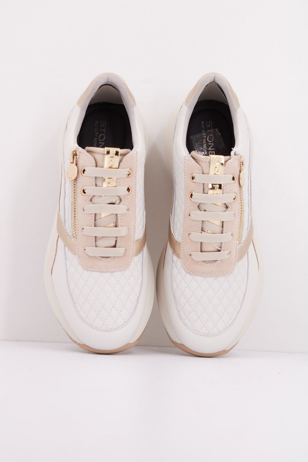 STONEFLY TWINS  GOAT LTH/VELOUR en color BLANCO  (3)