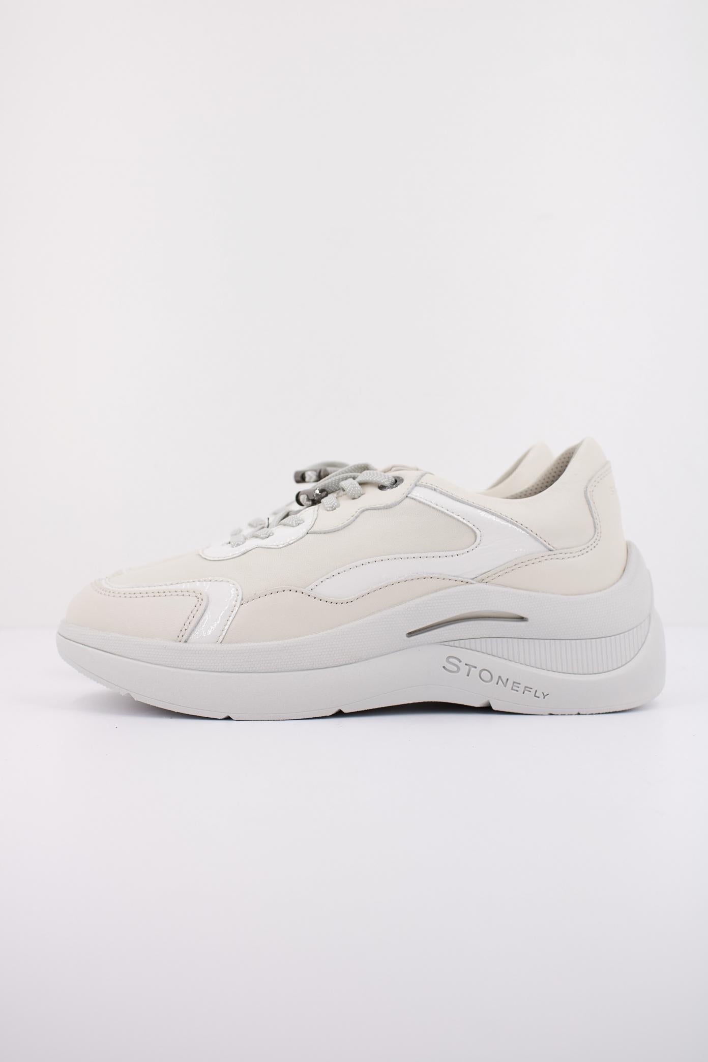 STONEFLY ROCHA  NAPPA LTH/PATENT LTH en color BLANCO  (1)