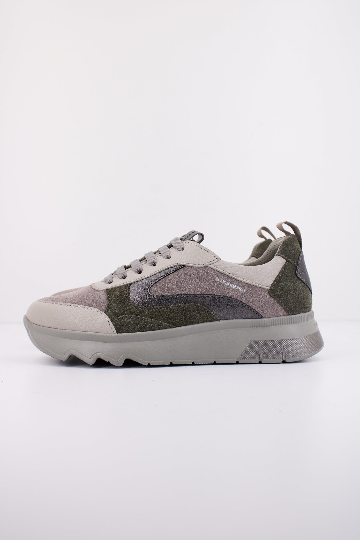 STONEFLY SPOCK  VELOUR/NAPPA LTH en color GRIS  (1)