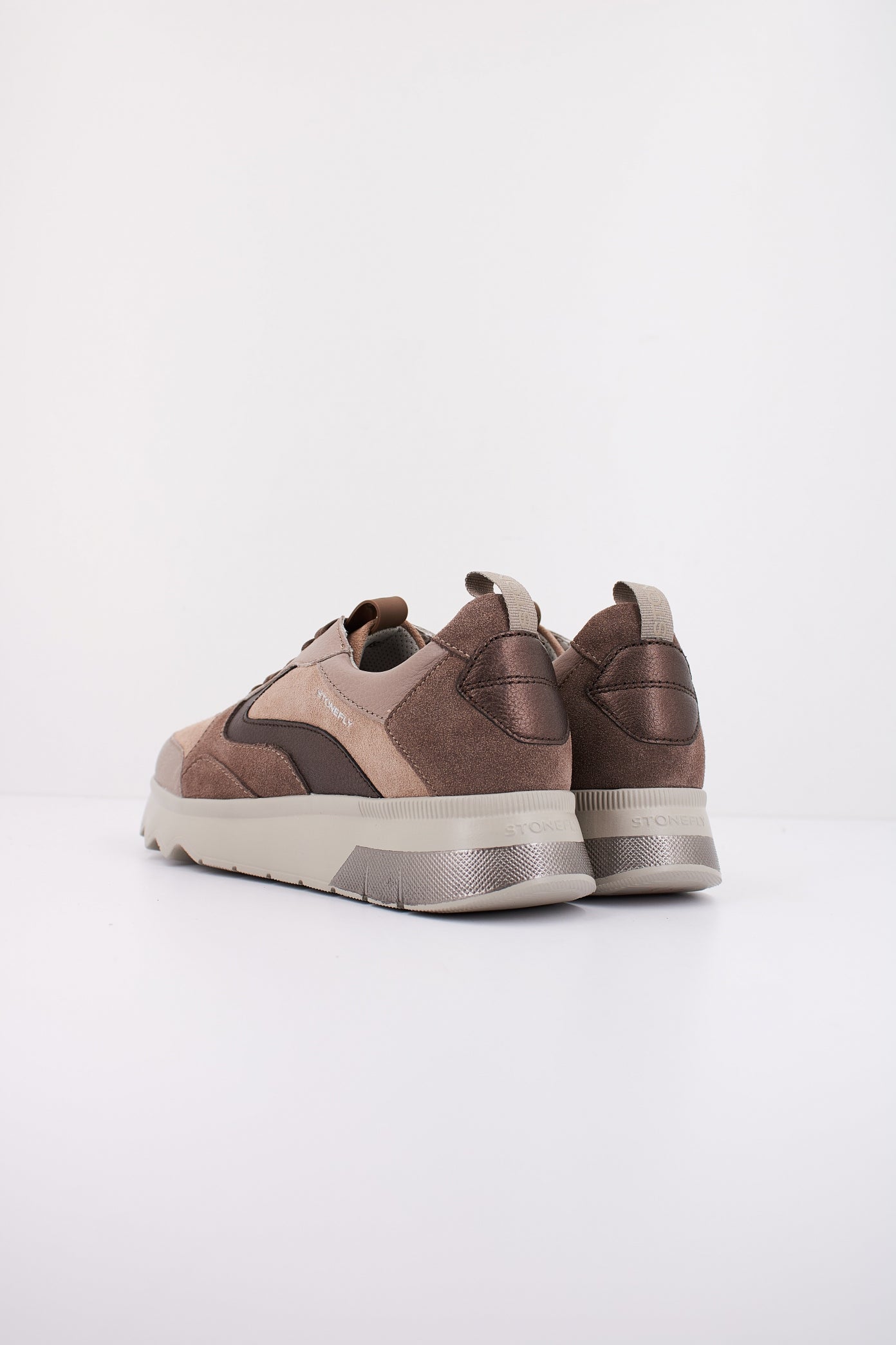 STONEFLY SPOCK  VELOUR/NAPPA LTH en color MARRON  (4)