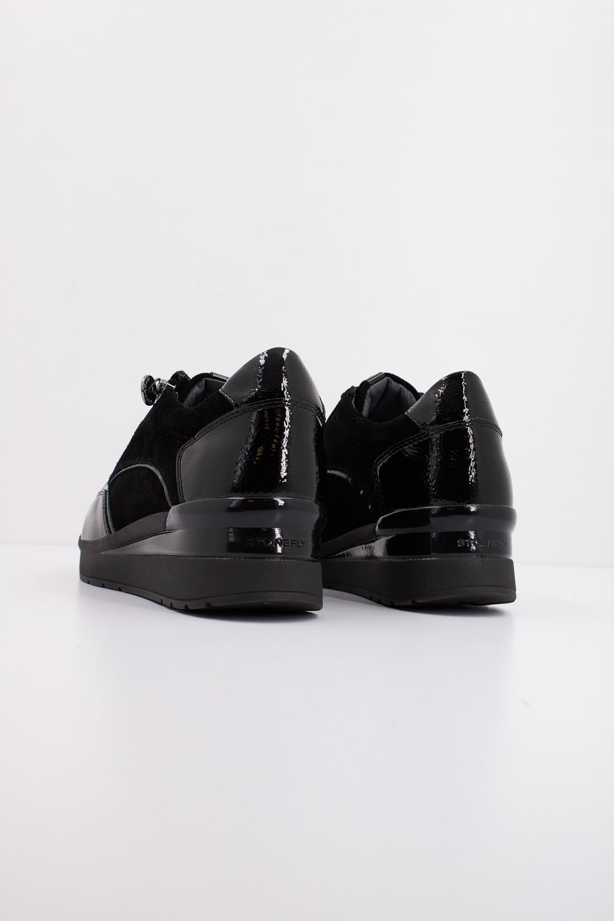 STONEFLY CREAM  VELOUR/S PATENT en color NEGRO  (4)