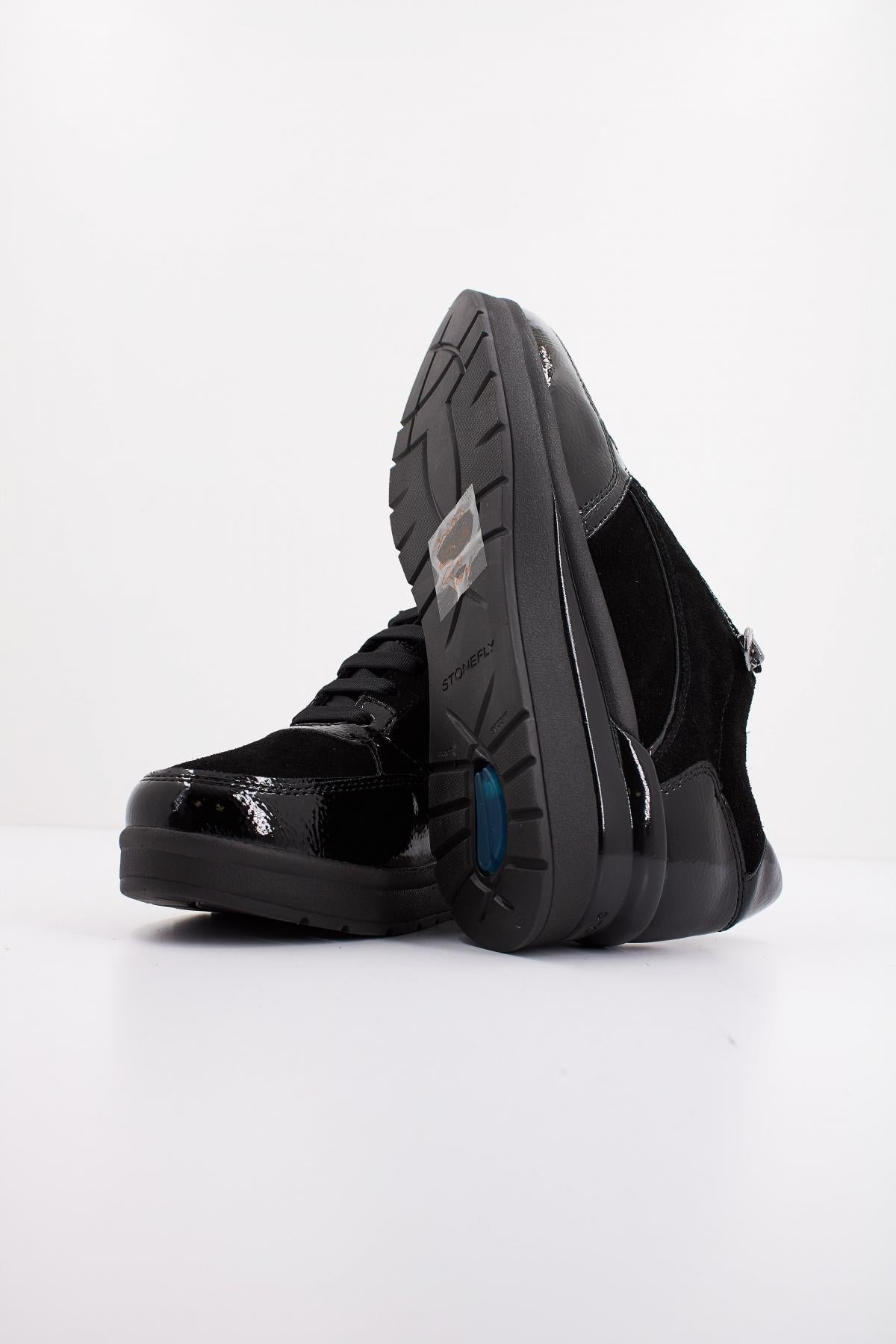 STONEFLY CREAM  VELOUR/S PATENT en color NEGRO  (5)