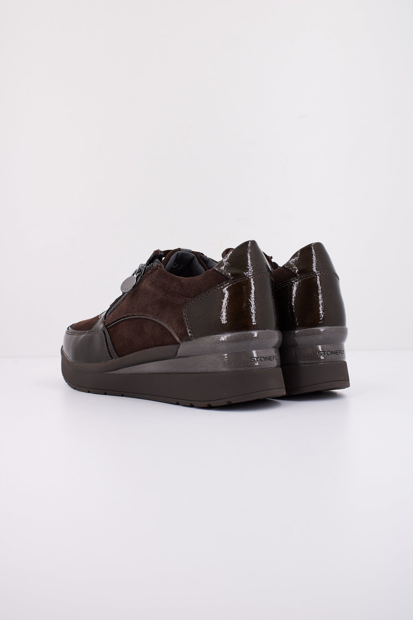 STONEFLY CREAM  VELOUR/S PATENT en color MARRON  (4)