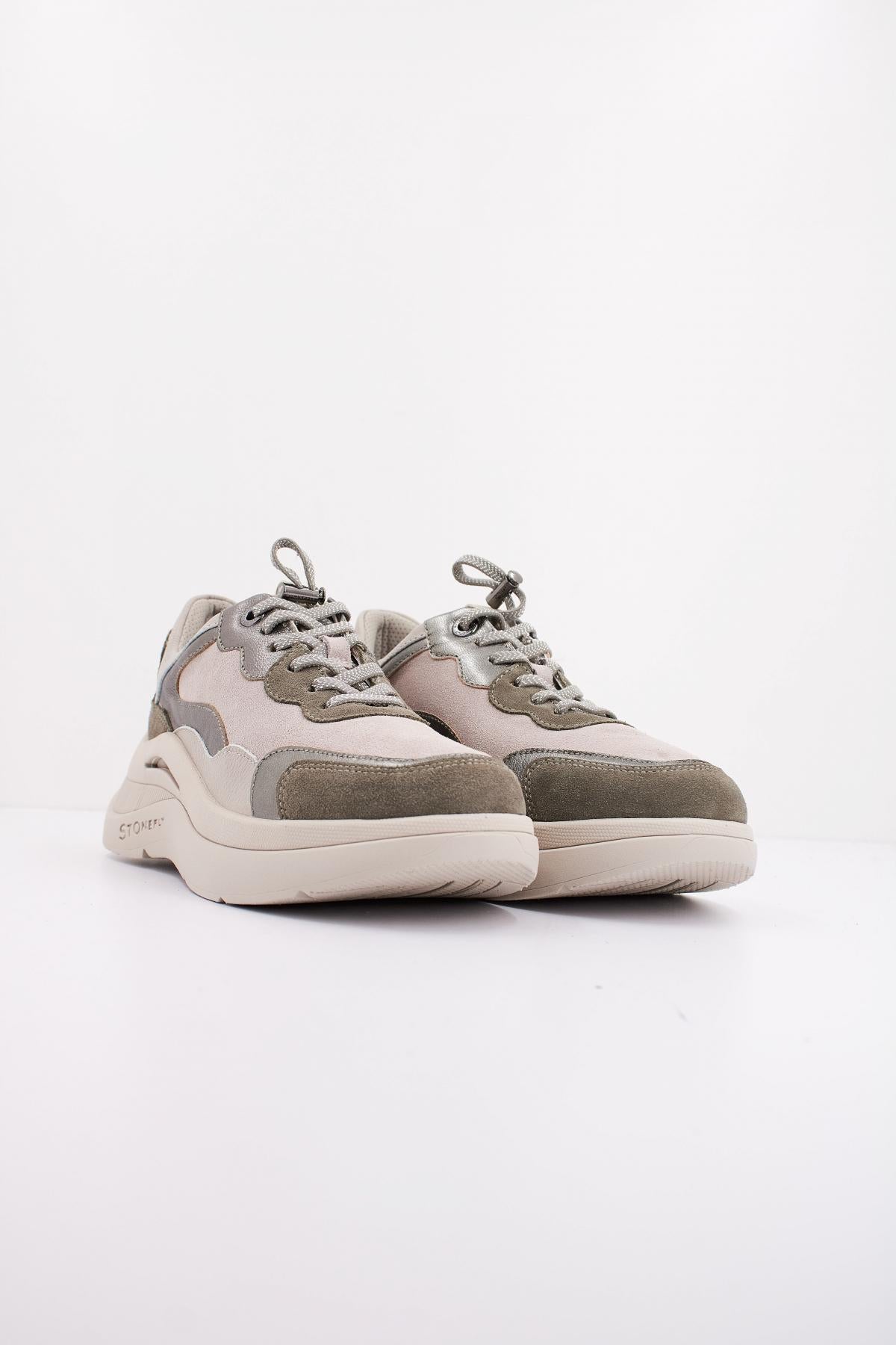 STONEFLY ROCHA  VELOUR/EMBOSSED LAMINATED LTH en color GRIS  (2)