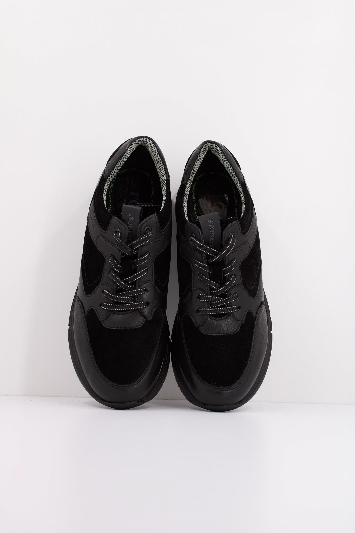 STONEFLY ACTION  CALF LTH/VELOUR en color NEGRO  (3)