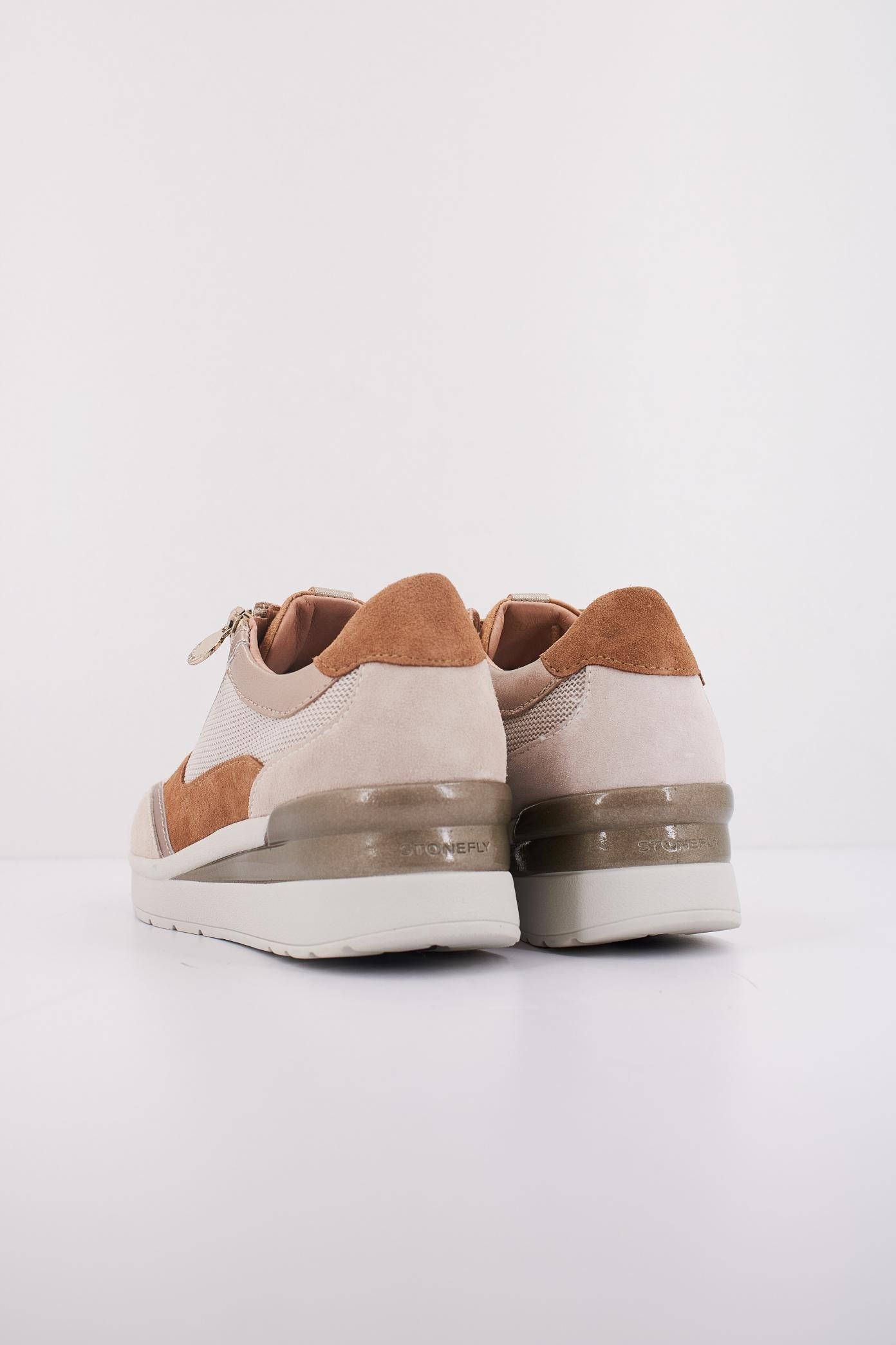 STONEFLY CREAM  VELOUR TEX en color MARRON  (4)