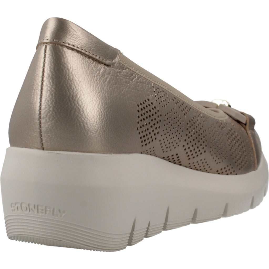 STONEFLY PLUME  LAMINATED LTH en color ORO  (3)