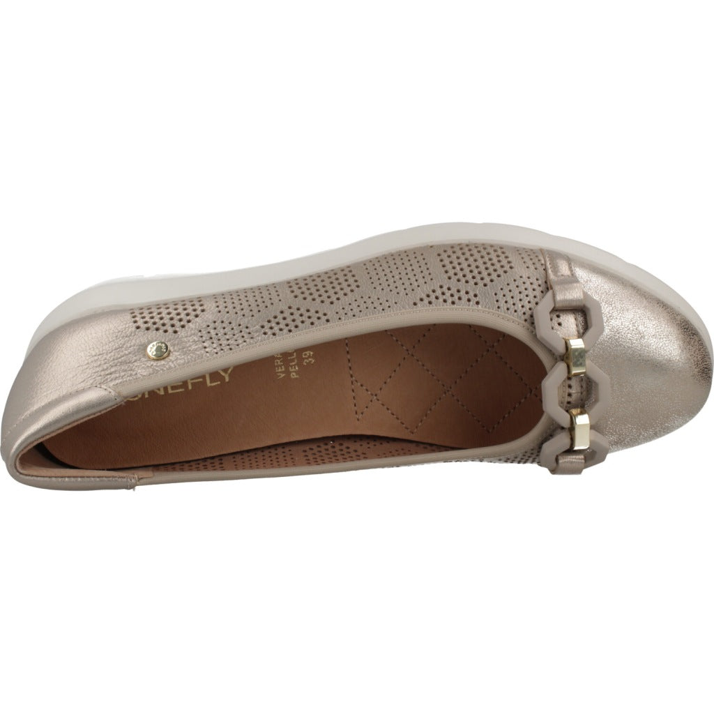 STONEFLY PLUME  LAMINATED LTH en color ORO  (7)