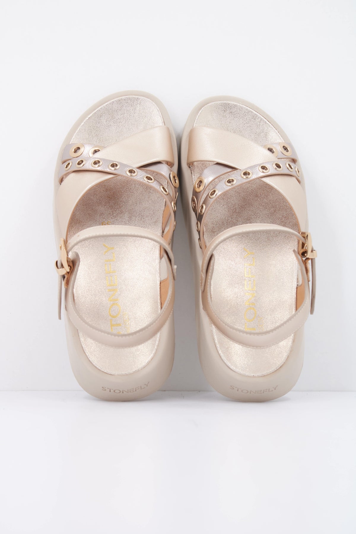 STONEFLY ELIS  LAMINATED LTH en color ORO  (3)
