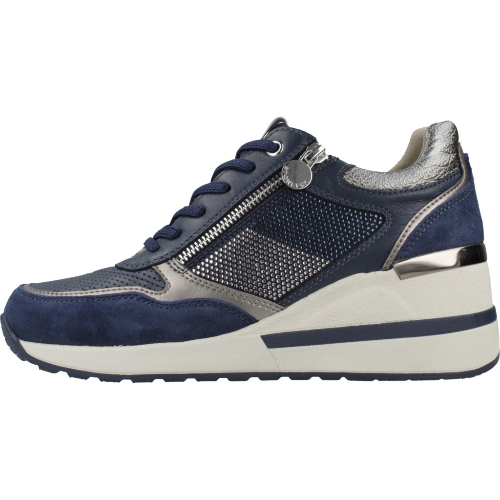 STONEFLY MINA  GOAT SUEDE NAPPA LTH en color AZUL  (2)