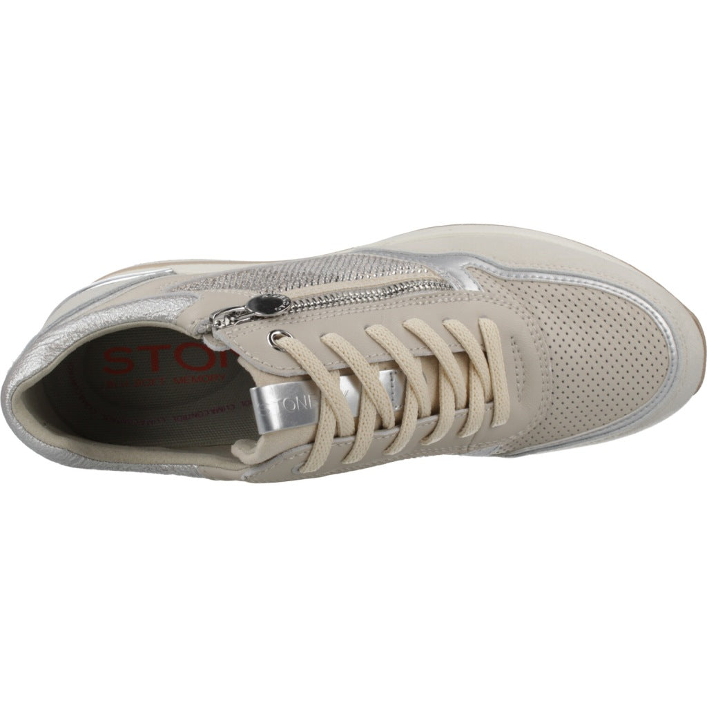 STONEFLY MINA  GOAT SUEDE NAPPA LTH en color BEIS  (7)