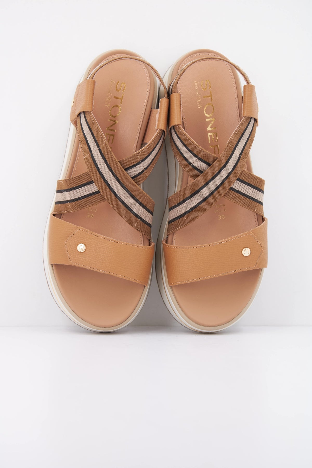 STONEFLY  NICOLE  ELASTIC NAP  en color MARRON  (3)