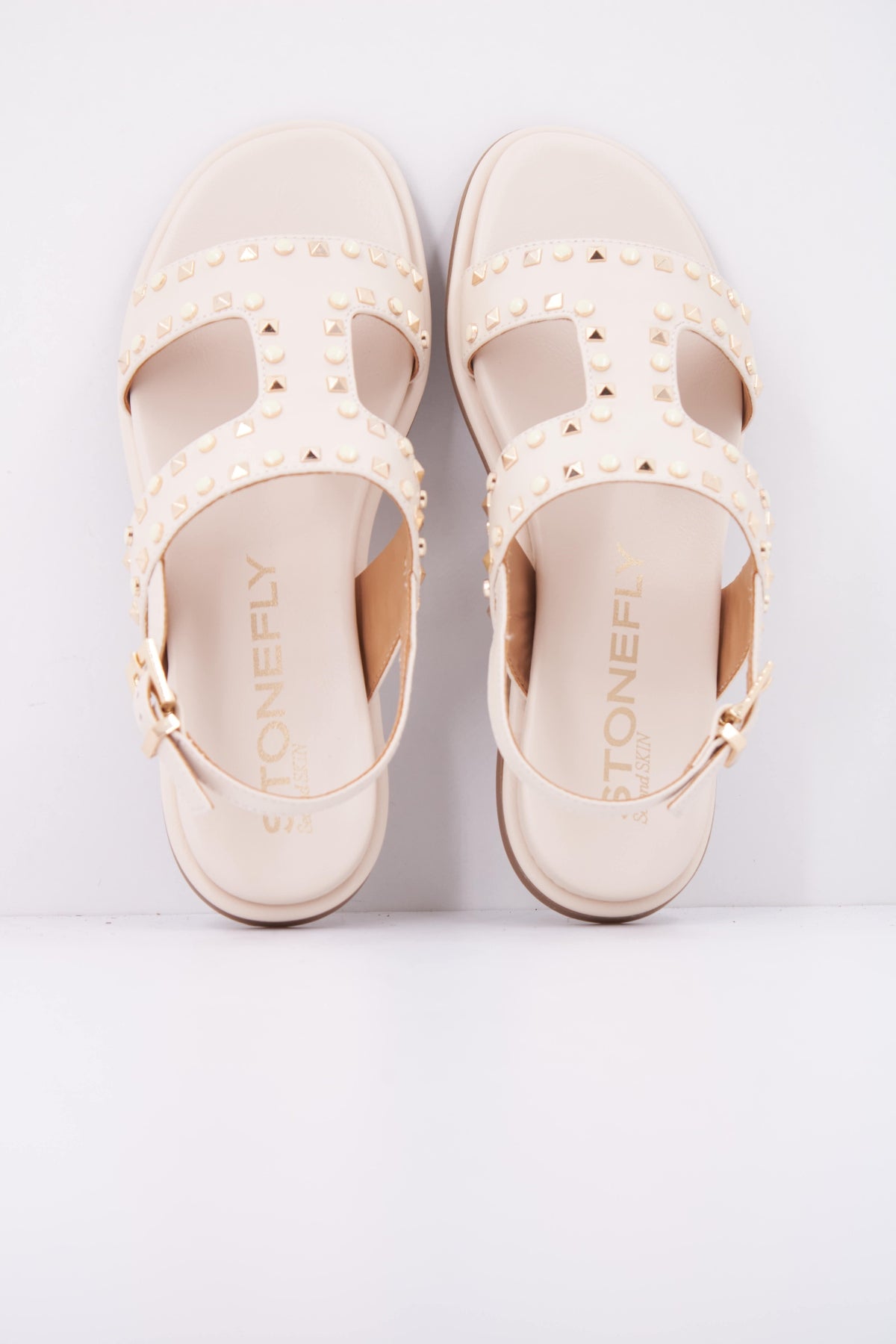 STONEFLY  GEMMA  NAP STUDS en color BLANCO  (3)
