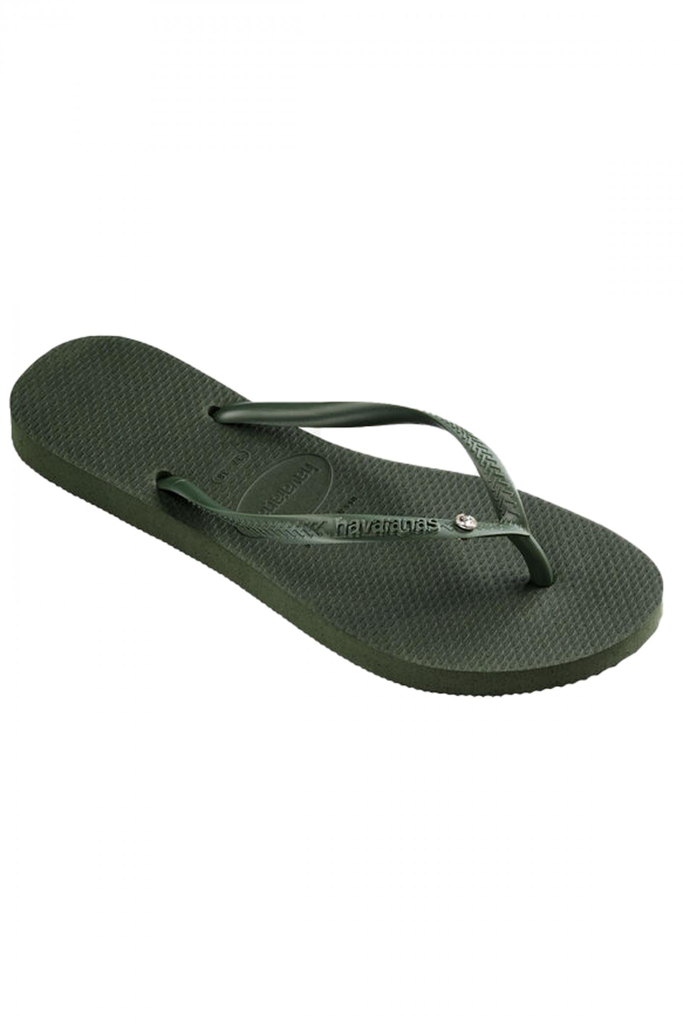 HAVAIANAS SLIM CRYSTAL SW II en color VERDE  (2)