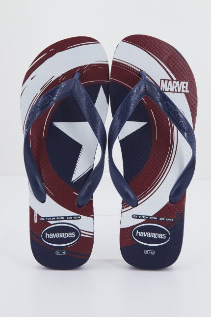 HAVAIANAS TOP MARVEL LOGOMANIA en color AZUL  (1)