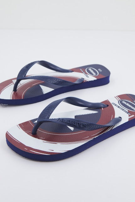 HAVAIANAS TOP MARVEL LOGOMANIA en color AZUL  (2)