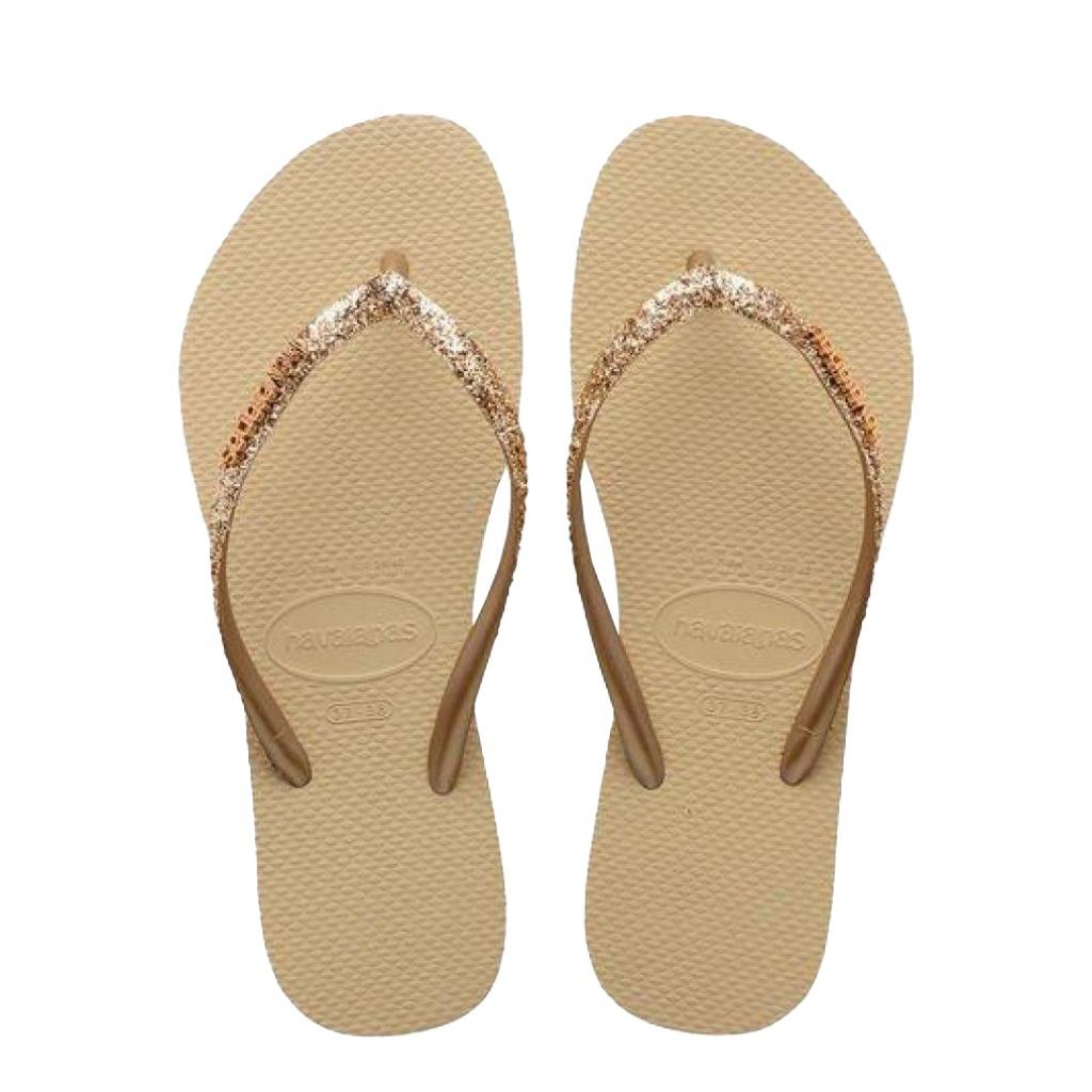 HAVAIANAS SLIM GLITTER II en color MARRON  (4)