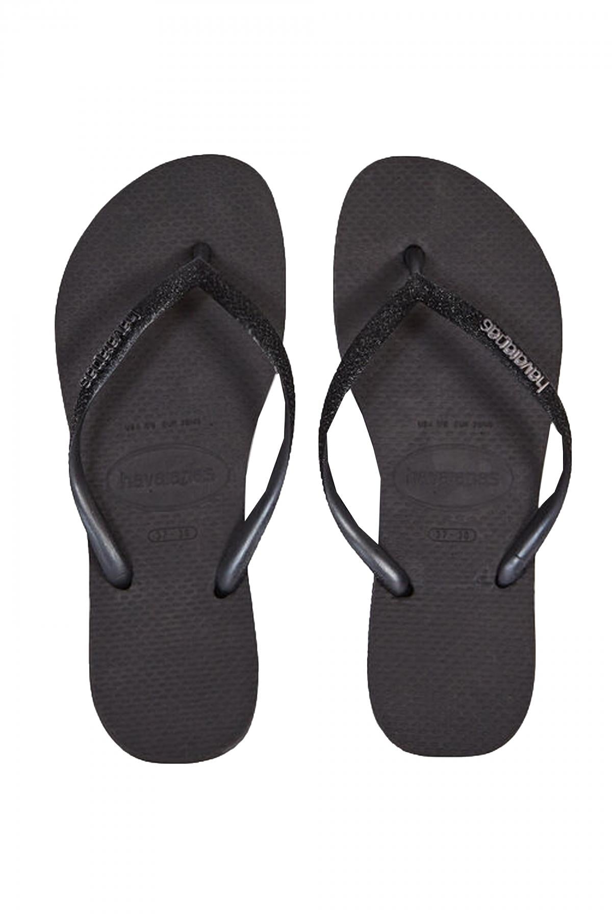 HAVAIANAS SLIM GLITTER II en color NEGRO  (1)