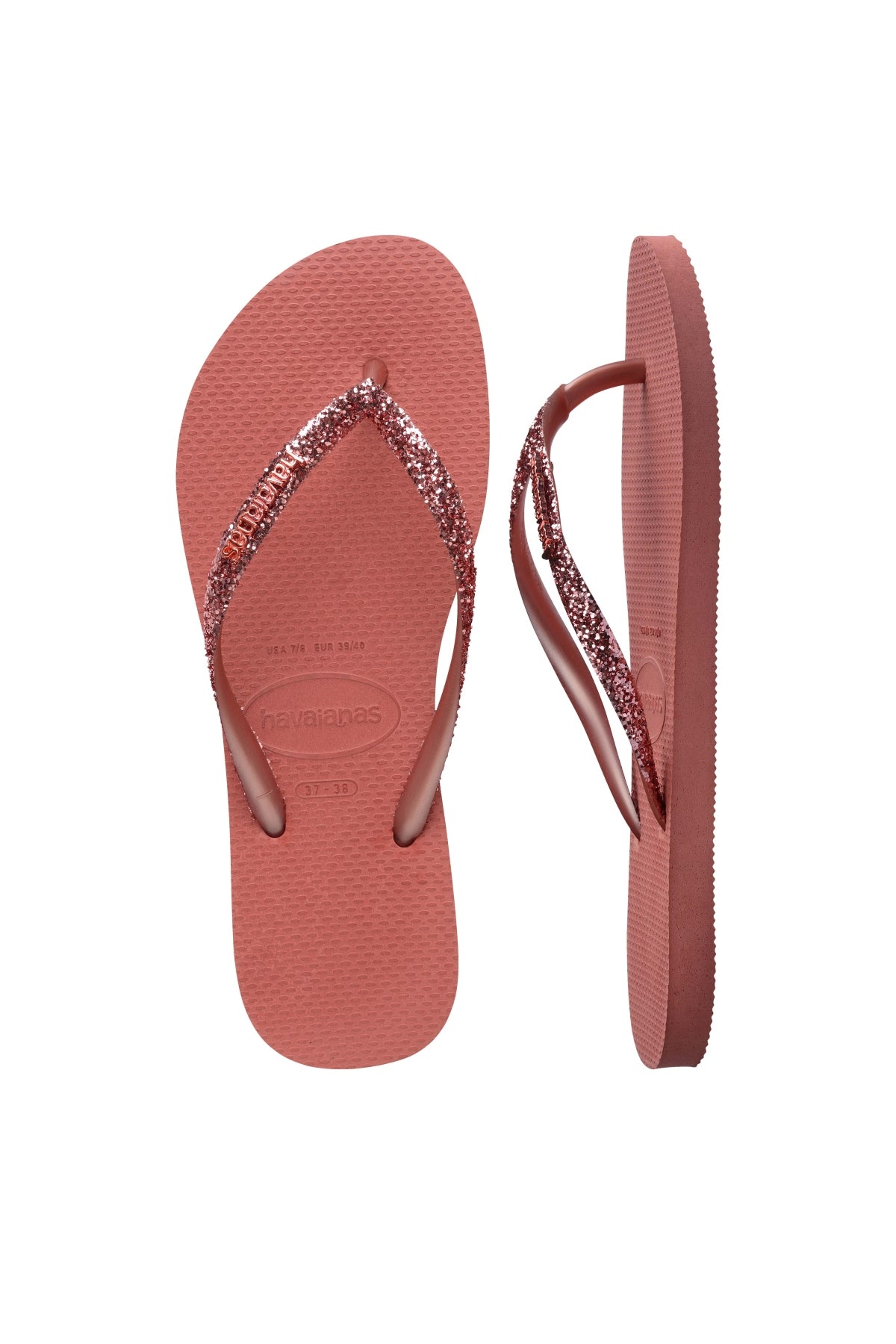 HAVAIANAS SLIM GLITTER II en color ROSA  (3)