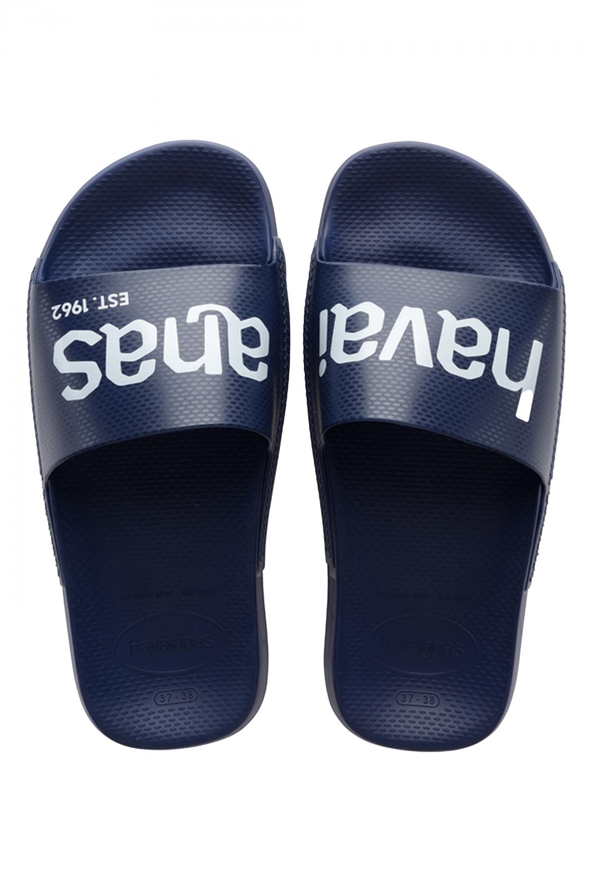 HAVAIANAS SLIDE CLASSIC LOGOMAN en color AZUL  (1)