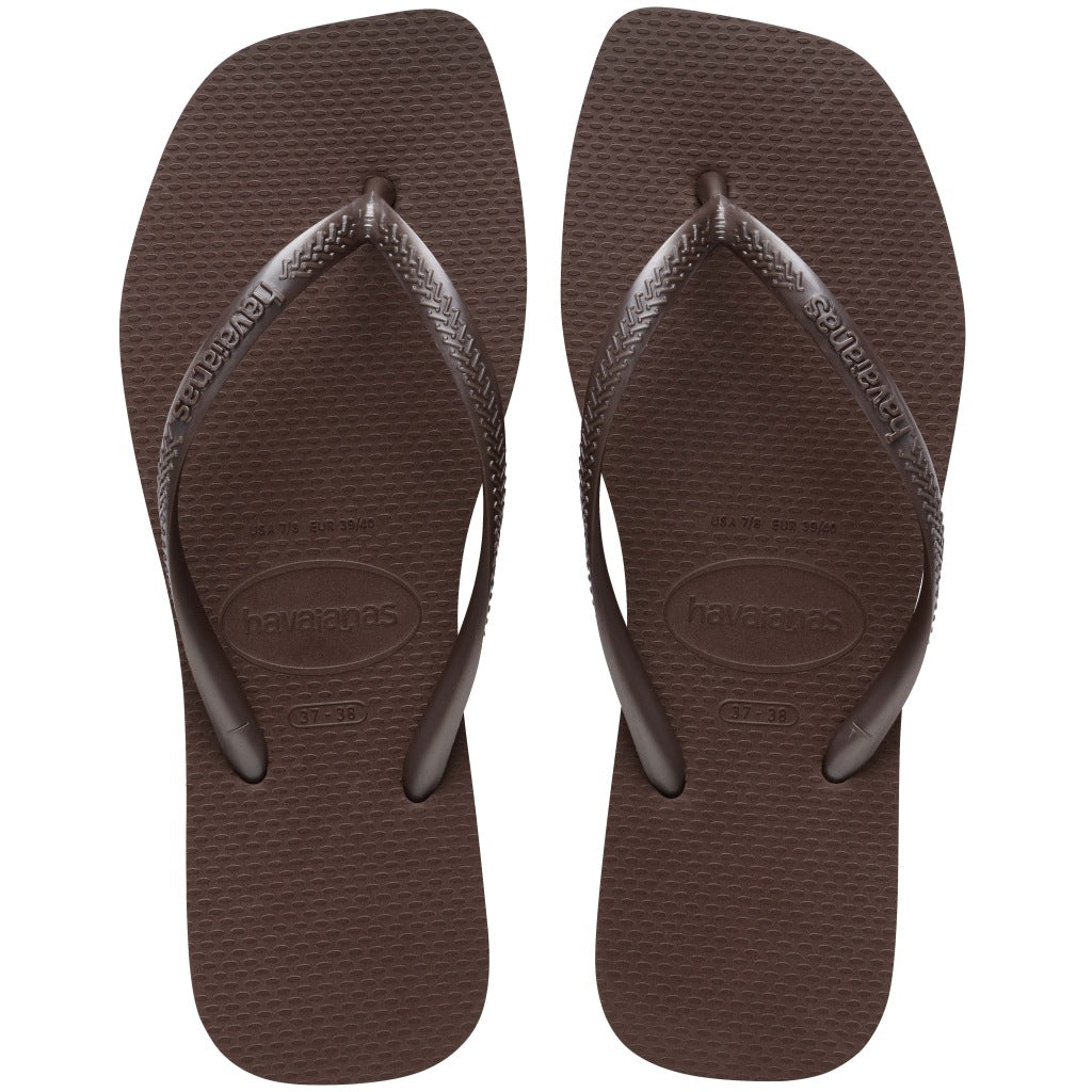 HAVAIANAS SQUARE en color MARRON  (3)